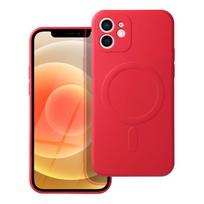 SILICONE MAG COVER case compatible with MagSafe for IPHONE 12 Mini, red