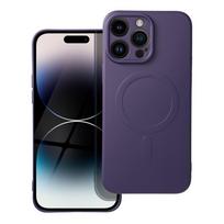SILICONE MAG COVER case compatible with MagSafe for IPHONE 14 Pro Max in dark purple