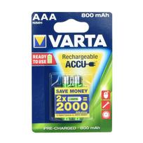 VARTA Rechargeable Battery R3 (AAA), 800 mAh, 2-pack