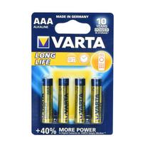 VARTA Longlife R3 (AAA) Alkaline Batteries, 4-pack