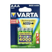 VARTA rechargeable battery R3 800 mAh (AAA), ready to use, 4 pack