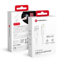 FORCELL F-ENERGY C703 USB-A to Lightning MFi cable, 2.4A, 12W, 1 m, white