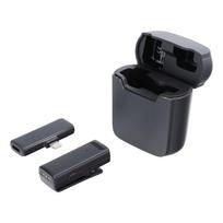 Wireless lavalier microphone Lightning with charging case S11, black