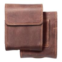 ROYAL Crazy Horse universal horizontal leather belt holster, size V, for SAMSUNG FLIP 1/2/3/4, HUAWEI P50 Pocket, and MOTOROLA RAZR 5G, brown
