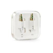 3.5mm AUX Cable, Male to Male, 1m White Box