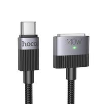 USB C to Mag3 Hoco 5A 140W magnetic 1.8 m U141 black cable