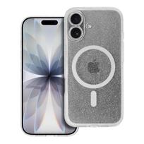 CLEAR MAG COVER case with camera protection compatible with MagSafe for IPHONE 17, transparent glitter