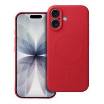 SILICONE MAG COVER case compatible with MagSafe for IPHONE 17, red