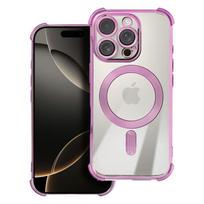 ANTISHOCK ELECTRO Case for iPhone 17 Pro, compatible with MagSafe, pink