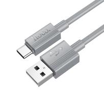 Hoco USB A to USB C Cable, 3A, 1 m, X107, gray