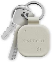 Satechi Keychain Locator, compatible with Apple Find My, Vegan Leather, ST-LKCFW, sand