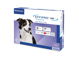 Virbac EFFIPRO 134 mg užlašinamasis tirpalas vidutinio dydžio šunims (10-20 kg)