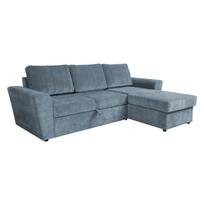 Kampinė sofa lova INGMAR jūros mėlyna
