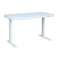 Rašomasis stalas ERGO FIT su 1 varikliu 122x62xH73,5-118cm, baltas