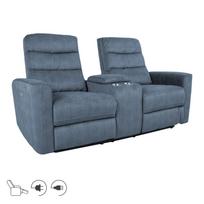 GASTON 2 vietų sofa su elektriniu mechanizmu, mėlyna