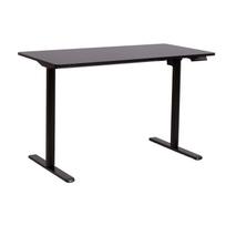 Rašomasis stalas ERGO LIGHT su 1 varikliu 120x60xH72,5-117,5cm, juodas