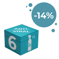 Anti-Viral 2-in-1 giluminis valiklis ir dezinfekavimo priemonė, 1L (Pakuotės dydis: Rinkinys po 6)