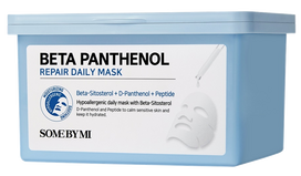 SOME BY MI Beta Panthenol Daily, giliai drėkinanti lakštinė veido kaukė, 30 vnt.