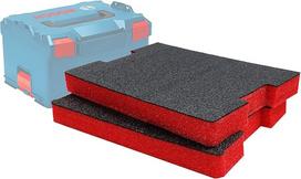 "Bosch L-Boxx" modulinei įrankių dėžei "L-Boxx" skirtos "Shadow Foam L-Boxx" įdėklai [dviguba pakuotė] 102-374 "Sortimo L-Boxx" modulinei įrankių dėžei skirtos putos (50 mm, raudonos spalvos)