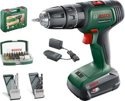 "Bosch" namai ir sodas 06039D4109 "Bosch" 18 V plaktukinis gręžtuvas UniversalImpact (1 akumuliatorius, 18 V sistema, dėkle), "Amazon Edition", 18 V