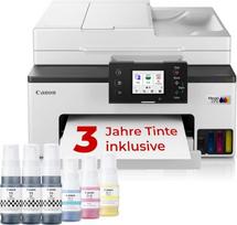 "Canon Maxify GX2050" rašalinis spausdintuvas "4-in-1" daugiafunkcinis įrenginys DIN A4 (spausdintuvas, skeneris, kopijavimo aparatas, faksas, ADF, 600 x 1200 DPI, "Wi-Fi", USB, dvipusis spausdinimas, 250 lapų kasetė), įskaitant 6 x rašalo buteliukus