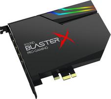 "Creative Sound BlasterX AE-5 Plus SABRE32" didelės raiškos PCI-e žaidimų garso plokštė ir DAC su 32 bitų/384 kHz, "Dolby Digital" ir DTS su iki 122 dB triukšmo koeficientu, RGB "Aurora" apšvietimo sistema