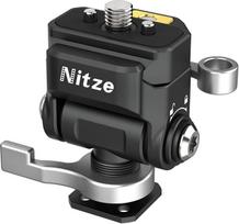 "Nitze N54-S1" greitojo atlaisvinimo fotoaparato monitoriaus laikiklis (NATO bėgis su 1/4 colio įgula ir ištraukiamais kaiščiais į šaltąjį dėklą), fotoaparato monitoriaus laikiklis su reguliuojamu NATO spaustuku, 180° pasvirimo ir 360° posūkio kampu