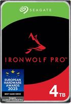 "Seagate IronWolf Pro" 4 TB, NAS vidinis kietasis diskas HDD, 9 cm, 7200 aps./min, CMR, 256MB spartinančioji atmintis, SATA 6GB/s, įskaitant duomenų gelbėjimo paslaugą (ST4000NTZ01)