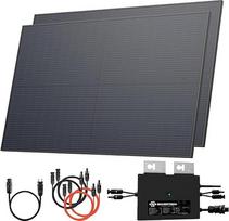 "Solarway Balcony Power Station", 600 W, sukomplektuota lizdinė saulės sistema, 2 x 400 W, JaSolar moduliai, "Deye" keitiklis su programėle/WiFi + priedai Plug & Play, be patvirtinimo (be laikiklio)