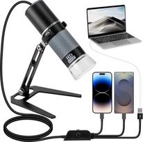 1080P USB mikroskopas su metaliniu stovu, 50X-1000X rankinis skaitmeninis mikroskopo fotoaparatas, suderinamas su iPhone/Android/Windows/Mac
