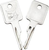 2 x "Bobcat" raktai, suderinami su E10 E17 E20 D250 Case Skid Steery 750 753 763 ekskavatoriaus raktu