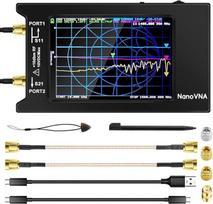 AURSINC NanoVNA-H4 antenų analizatorius, 4 colių jutiklinio ekrano vektorinis tinklo analizatorius, 2025 HW V4.3 10KHz-1.5GHz HF VHF UHF, S parametrų, SWR, fazės, vėlinimo matavimas (NanoVNA-H4)