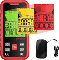 EMF spinduliuotės detektorius, nešiojamasis elektromagnetinio lauko detektorius Rankinis testeris C tipo įkrovimo prievadas Radijo dažnis Tinkamas LED ekranas, skirtas EF RF MF Data Namų biuras ir lauko naudojimas