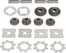 für 6S 1/7, RC-Car-Differentialgetriebeplatten-Set, Stahl 20T 10T-Zahnräder, langlebige Ersatzteile, Hochleistungs-Upgrade, kompatibel mit ferngesteuertem Auto, Enhan