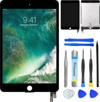 NB+ Naujas "Apple iPad Mini 2015" 7,9" (2015) 4 kartos LCD jutiklinio ekrano skaitmeninimo įtaiso skaitmeninimo įtaiso pakeitimas juodas su įrankiais
