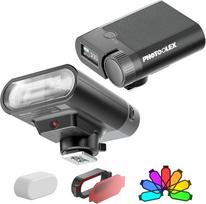 PHOTOOLEX mini fotoaparato blykstė TFT LCD blykstė Speedlite GN16, skirta "Canon Nikon" "Sony" "Panasonic" "Olympus" "Fujifilm Pentax" ir kitiems DSLR fotoaparatams su standartiniu "Hot Shoe" su 2000 mAh ličio baterija