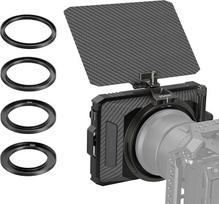 SMALLRIG mini matinė dėžutė "Lite" su viršutine vėliavėle, skirta DSLR ir veidrodiniams fotoaparatams, suderinama su 67 mm/72 mm/77 mm/82 mm/95 mm objektyvais, su filtro įdėklu - 3575