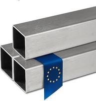 Stahl-Shop24 - Nerūdijančio plieno kvadratinis vamzdis V2A Tuščiaviduris suvirintas profilis Poliruotas statybinis vamzdis Kvadratinis vamzdis konstrukcijoms Medžiaga 1.4301, ilgis: 1000 mm, matmenys: Dydis: 60 x 60 x 3 mm