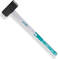 Total Tools - Mūrininko plaktukas | 5 kg ir 900 mm ilgio | Idealiai tinka statyboms | Didelis atsparumas smūgiams | Kvadratinė galvutė iš kaltinio anglinio plieno | Stiklo pluošto rankena