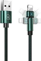USB cable Usams USB-A - Lightning 1 m Green (6958444929255)