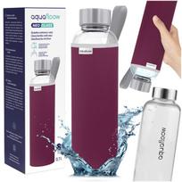 AquaFloow 700 ml stiklinis vandens buteliukas | neopreninis dėklas | stiklinis buteliukas
