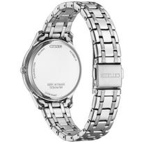 Citizen Eco-Drive Elegance EM0411-71X – Moteriškas laikrodis 34 mm rožinė perlų ciferblatas, nerūdijantis plienas, 5 ATM