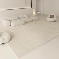 Minimalist Faux Cashmere Living Room Carpet Bedside Rug Sofa Coffee Table Rug Drift Window Bedroom Non-Slip Rugs 400mm x 600mm