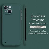 Ultra Thin Matte Borderless Case For iPhone 15 14 Plus 13 12 Mini 11 Pro Xs Max X Xr Se 2020 2022 Candy Color Hard PC Back Cover for iPhone X XS tamsiai žalia spalva
