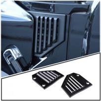Matte Black Side Air Vent Fender Grille Moulding Trim For Hummer H2 2003-2009