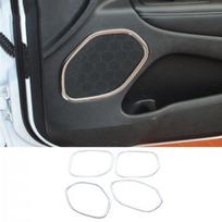 4x Automobilio durų garsiakalbio rėmelio apdailos dangtelis Jeep Grand Cherokee 2011+ Chromuotas