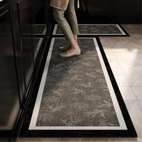 Prabangaus stiliaus virtuvės grindų kilimėlių rinkinys - Atsparus aliejui, vandeniui, sugeriantis, nepralaidus vandeniui - Namų dekoratyvinis kilimas 2PC 40x60 40x120cm