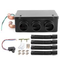 12V 50W Automobilinis šildytuvas 3 skylės Nešiojamas Žiemos Greitas šildymas Šildytuvas Atšildantis šerkšną Mažas triukšmas Automatinis šildymas Automobilio atitirpinimo įrenginys 12V Automobilinis šildytuvas juoda