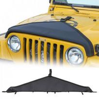Priekinio variklio dangčio apsauga T formos apsauginė priemonė Jeep Wrangler TJ 1997-06 Juoda