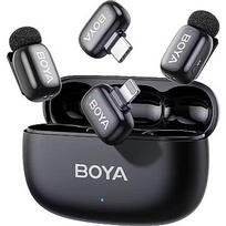 Boya wireless microphone mini 2-01 Lightning/USB-C, black BOYA mini 2-01